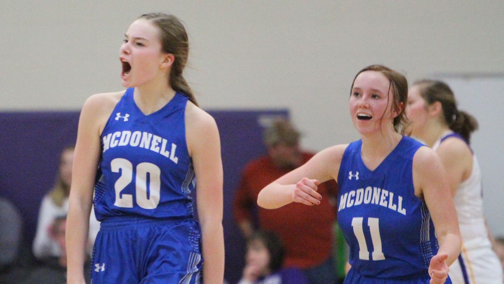 Clayton vs McDonell girls basketball 3-1-18